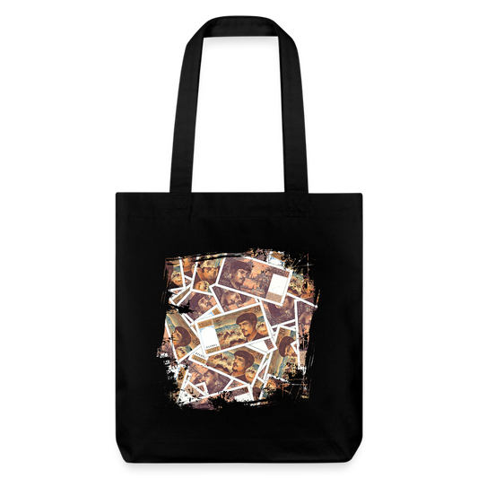 Tote Bag Noir 20 FRANCS Grunge - black
