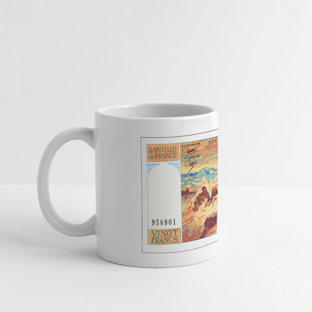 Mug 20 FRANCS  Debussy Céramique - white