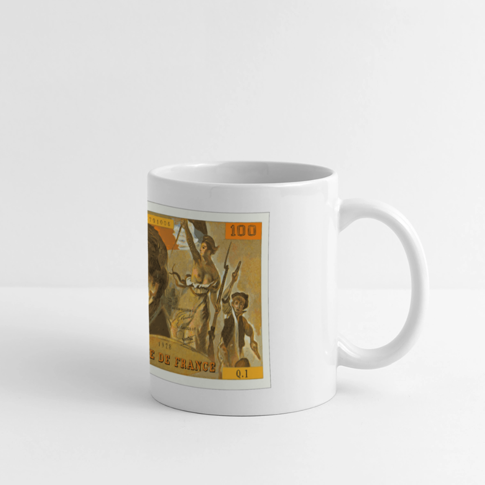 Mug 100 FRANCS Delacroix  Céramique - white