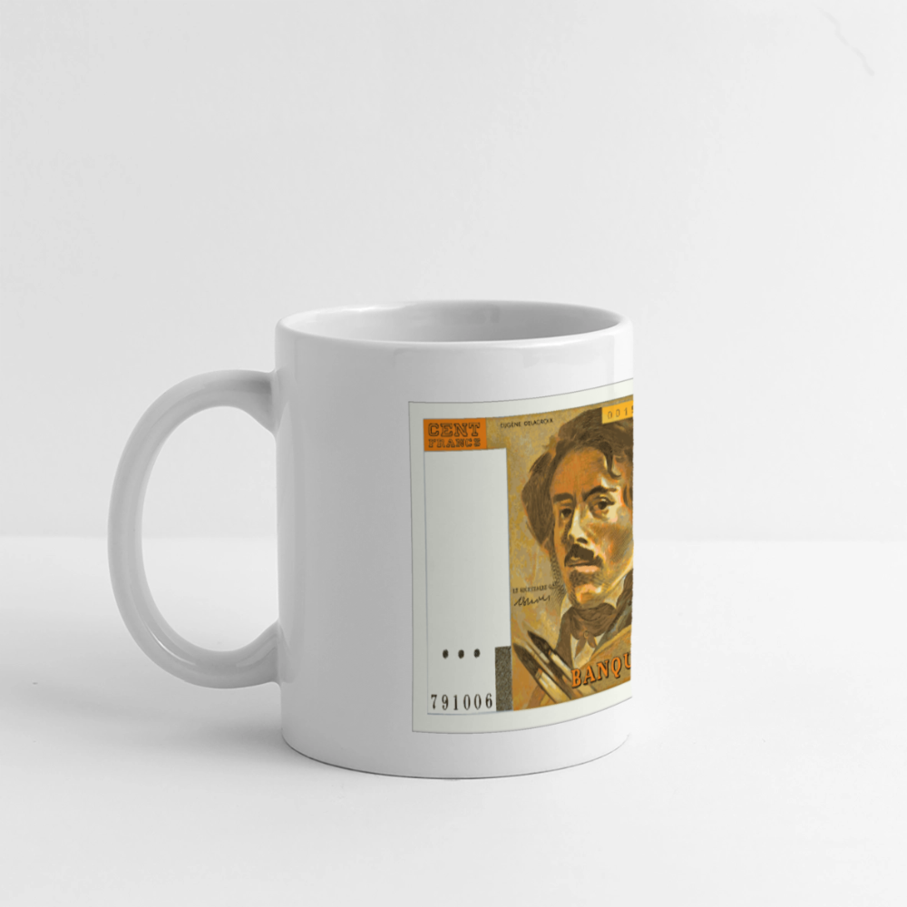 Mug 100 FRANCS Delacroix  Céramique - white