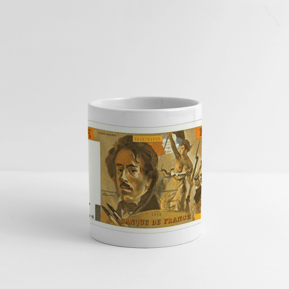 Mug 100 FRANCS Delacroix  Céramique - white