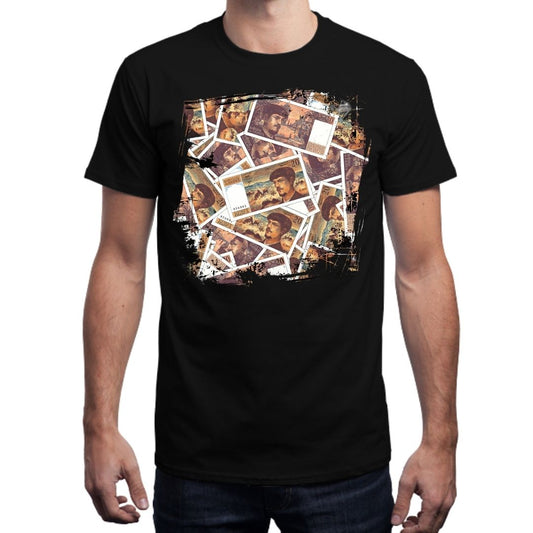 Tshirt  Noir Homme 20 FRANCS Grunge