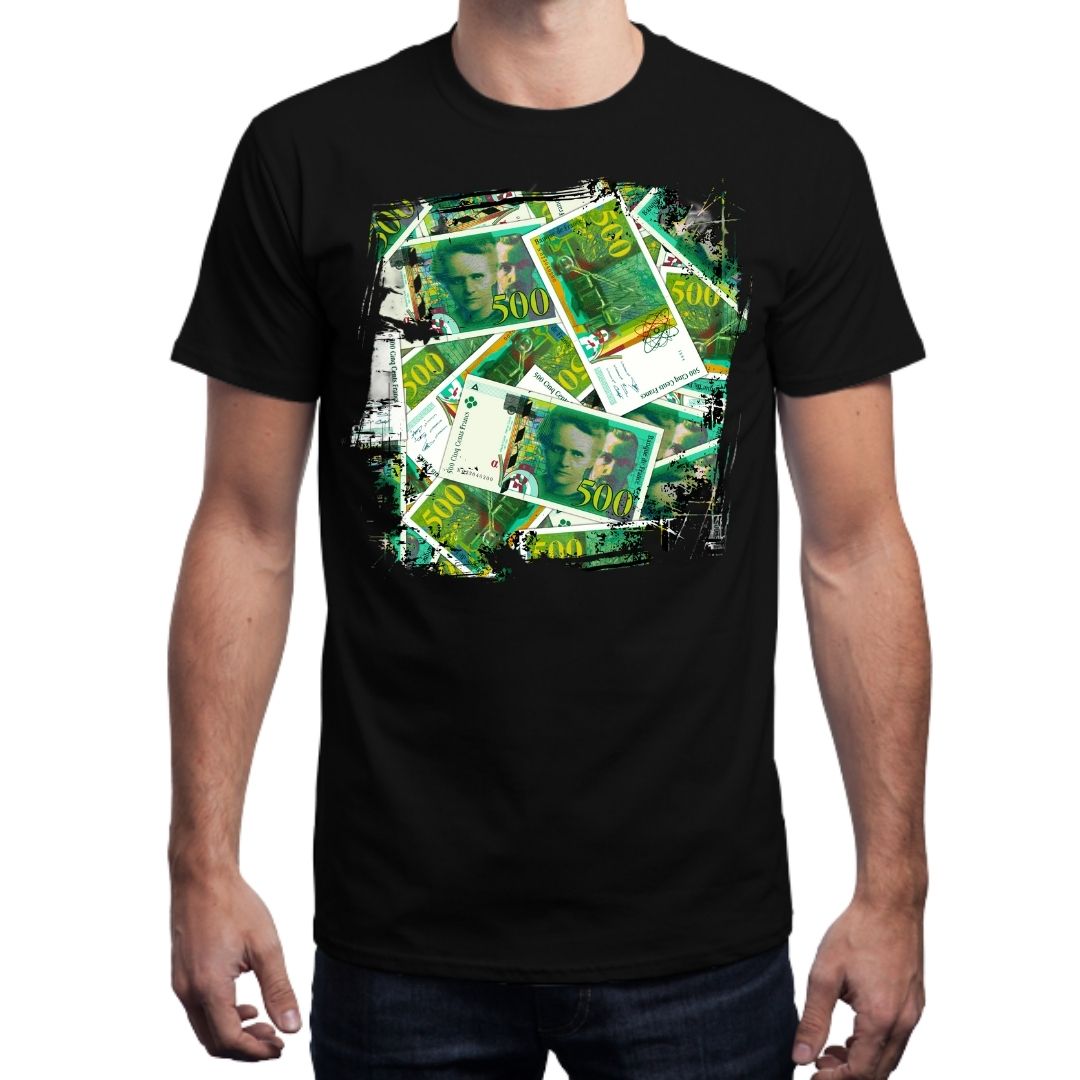 Tshirt Noir Homme 500 FGRANCS Grunge