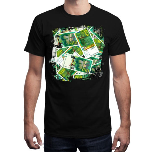 Tshirt  Noir Homme 500 FGRANCS Grunge